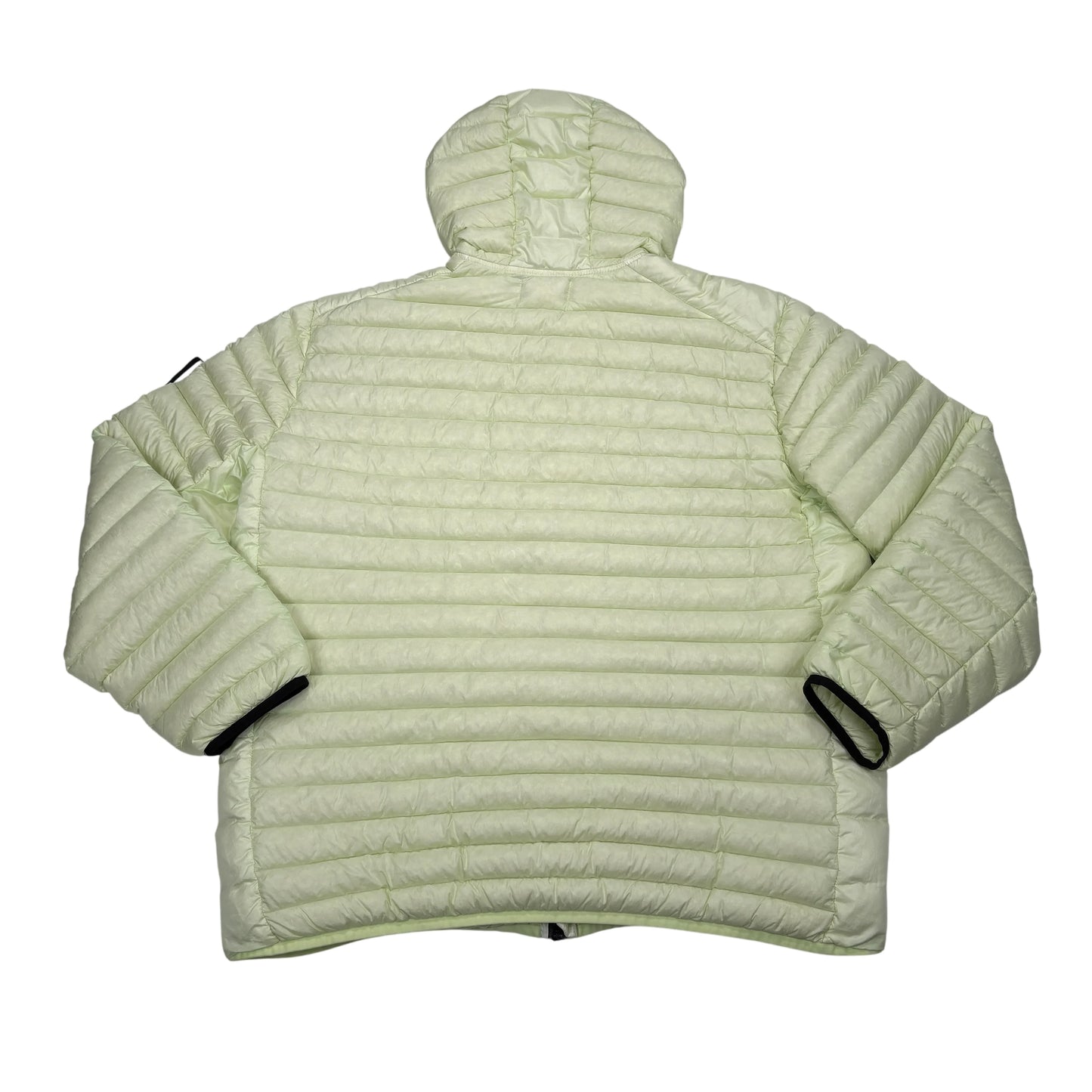 Stone Island Light Green Loom Woven Chambers R-Nylon Down-TC Green Hooded Puffer Jacket