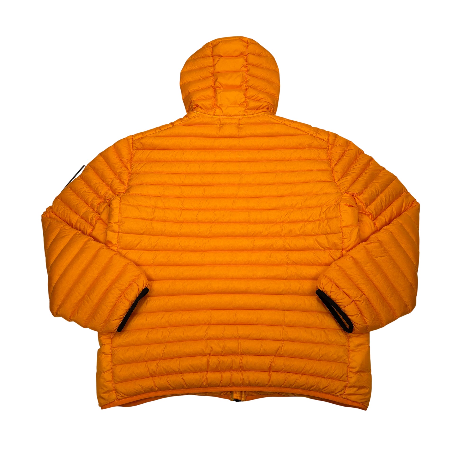 Stone Island Orange Loom Woven Chambers R-Nylon Down-TC Hooded Down Puffer Jacket