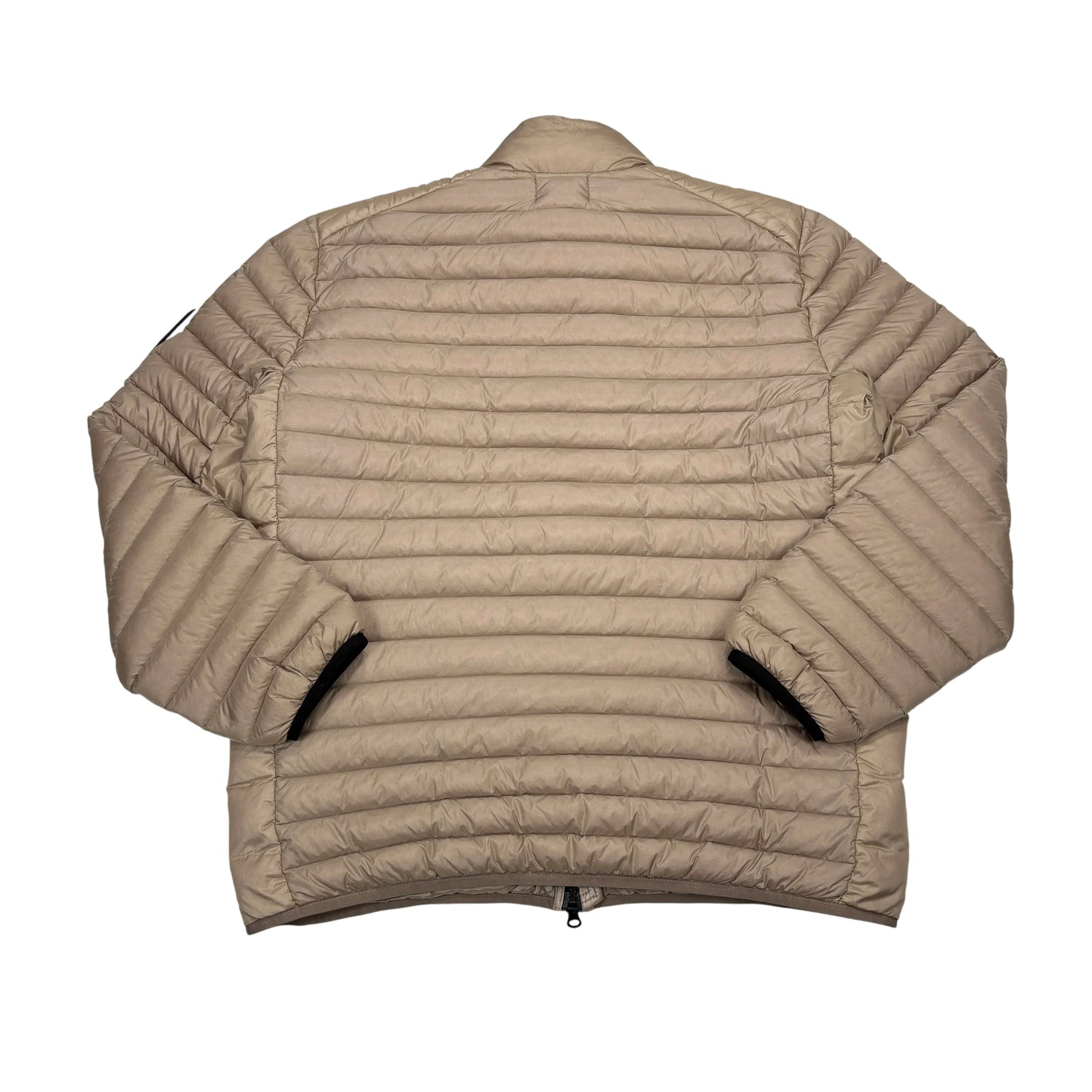 Stone Island Sand Loom Woven Chambers R-Nylon Down-TC Hoodless Puffer Jacket