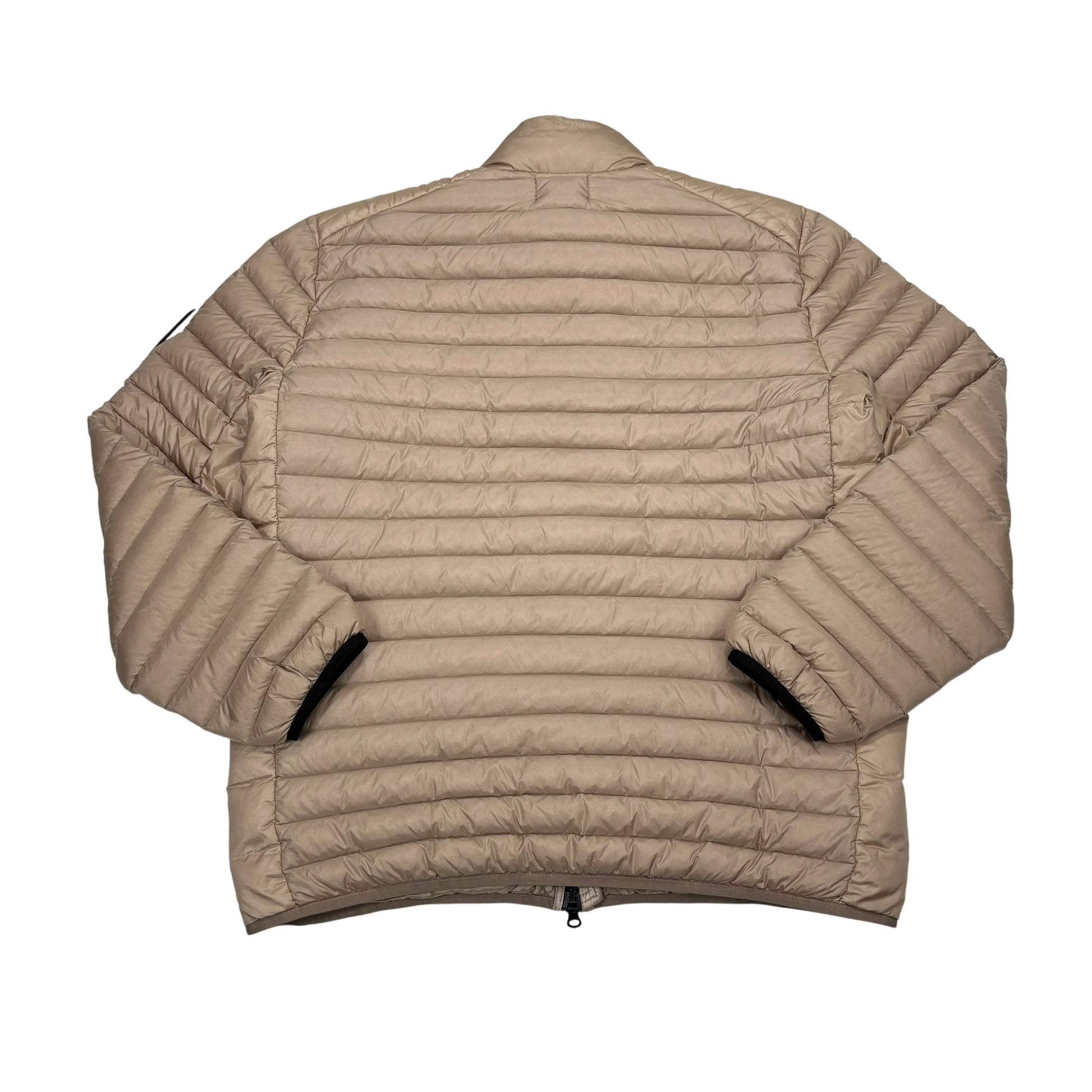 Stone Island Sand Loom Woven Chambers R-Nylon Down-TC Hoodless Puffer Jacket