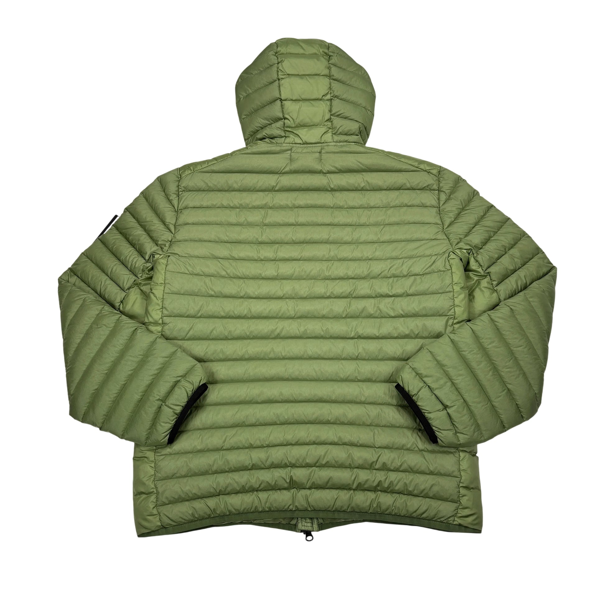 Stone Island Green Loom Woven Chambers R-Nylon Down-TC Puffer Jacket
