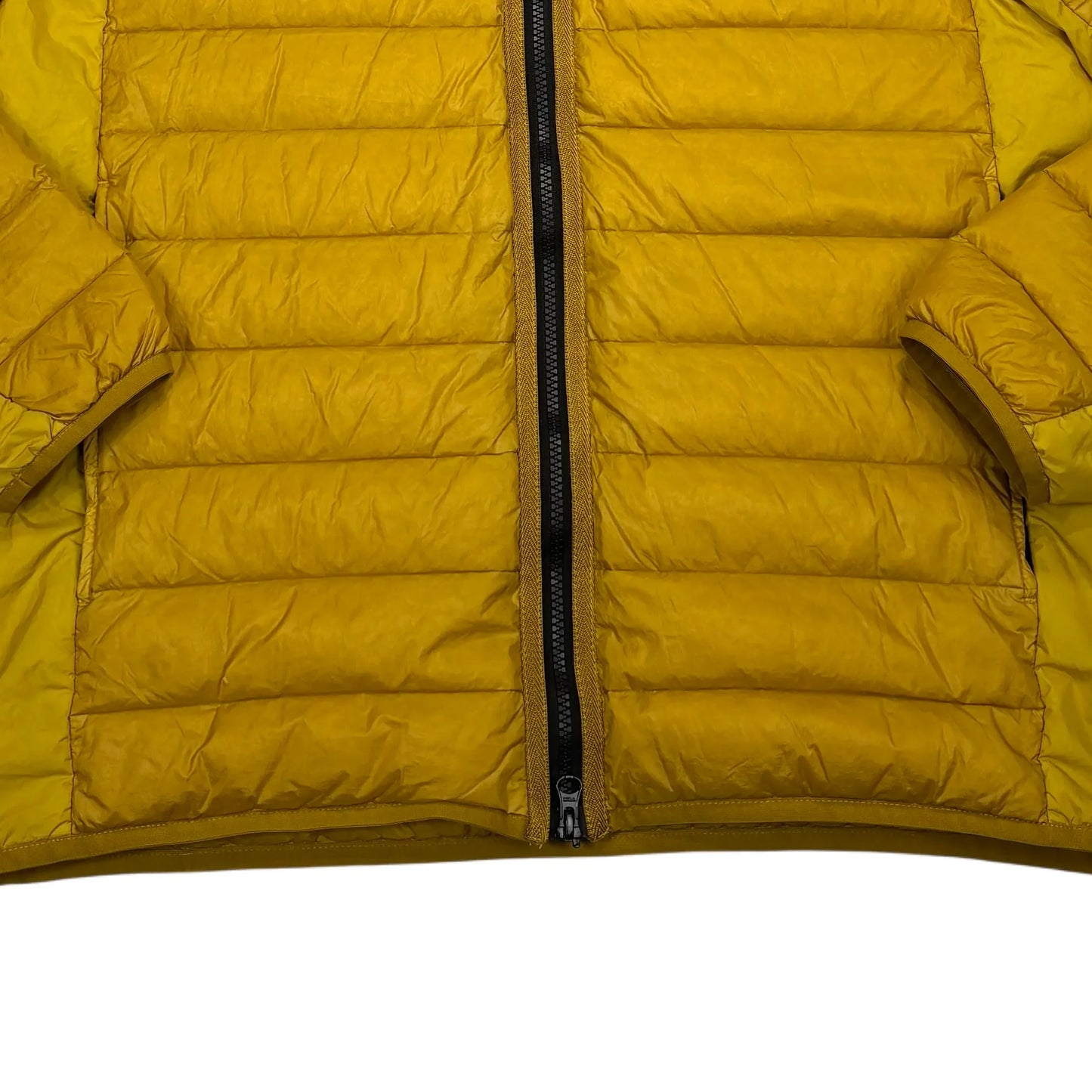 Stone Island Yellow Loom Woven Chambers R-Nylon Down-TC Puffer Jacket
