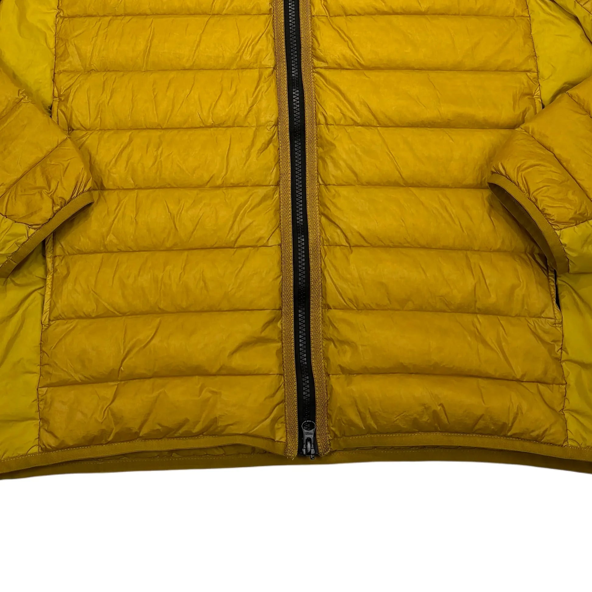 Stone Island Yellow Loom Woven Chambers R-Nylon Down-TC Puffer Jacket