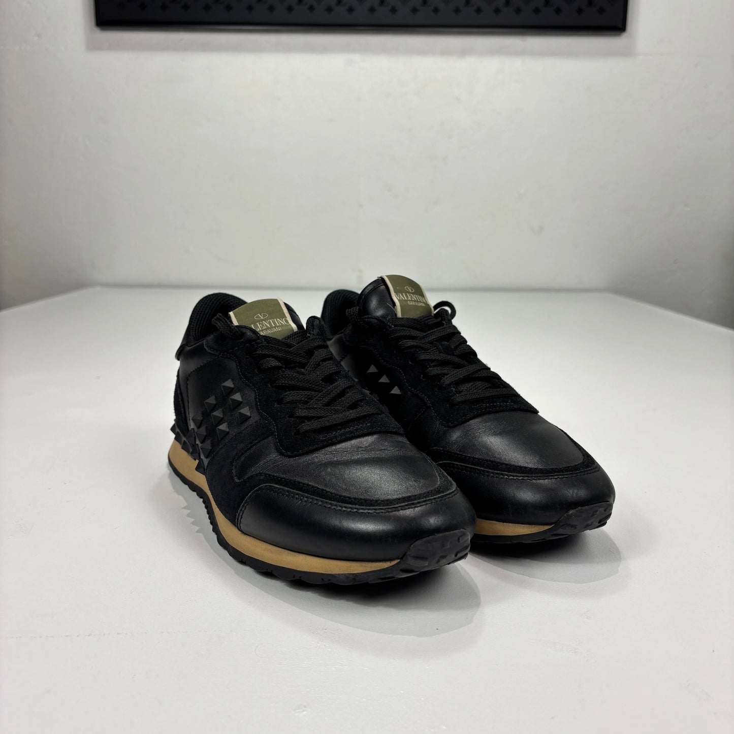 Valentino Black Studded Trainers