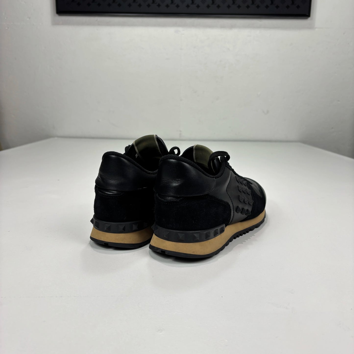 Valentino Black Studded Trainers