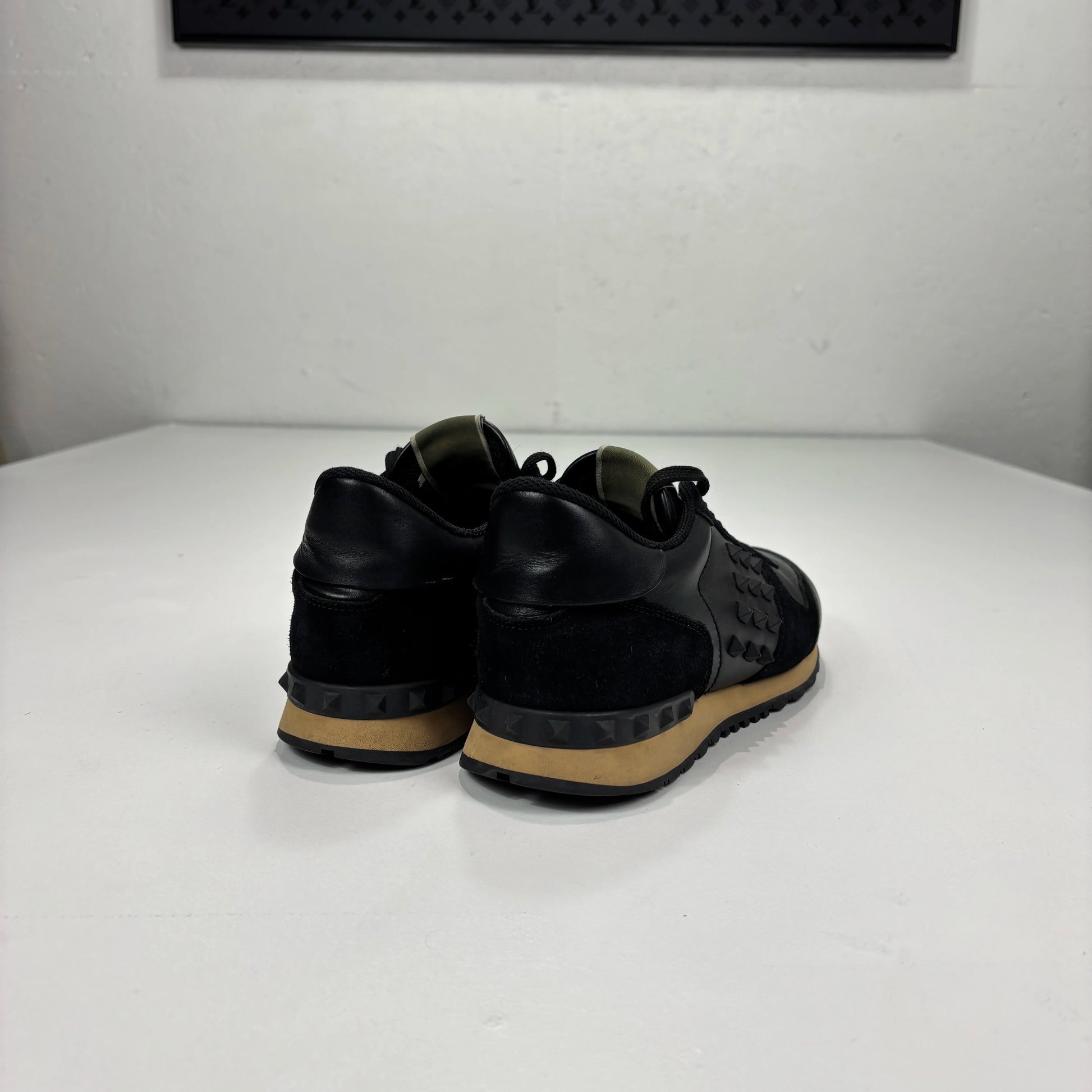 Valentino Black Studded Trainers