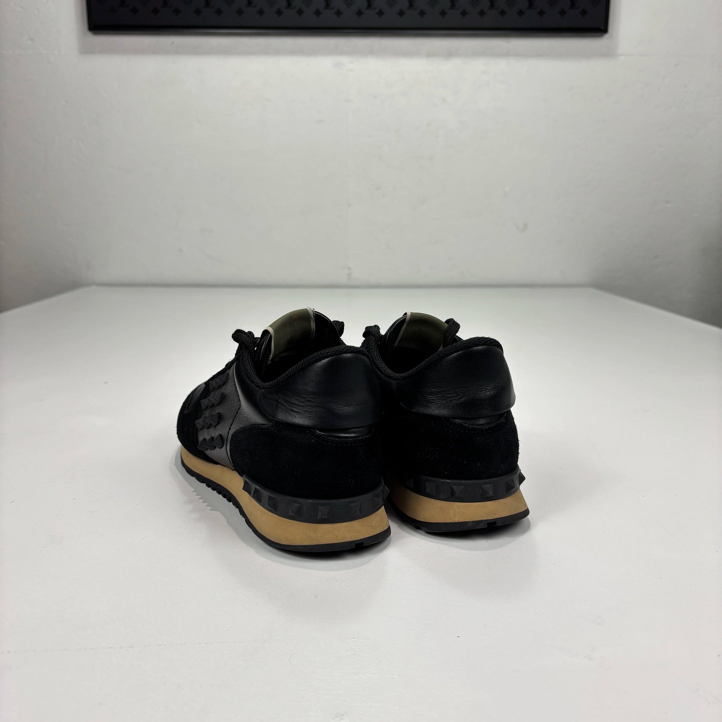 Valentino Black Studded Trainers