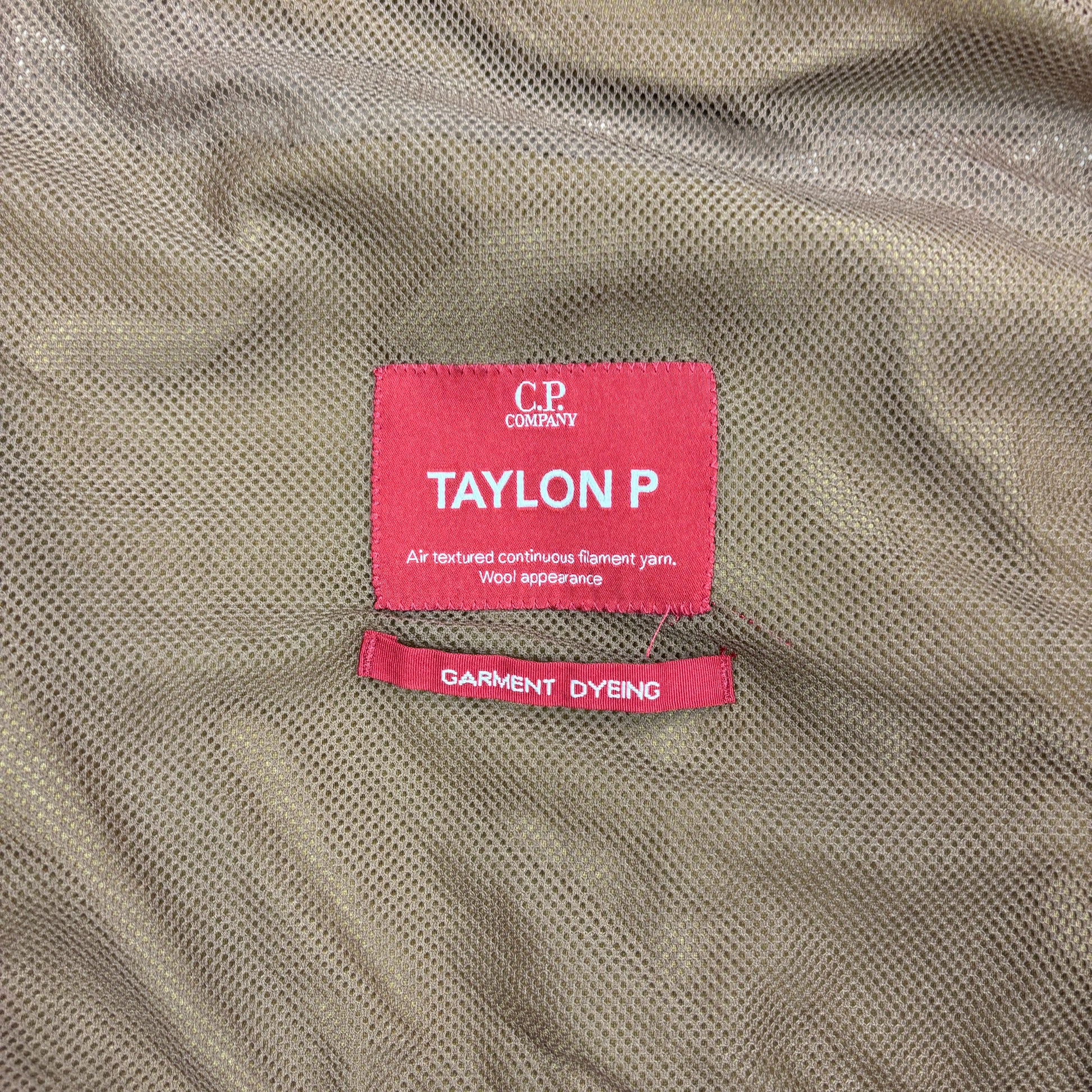 C.p. Company Brown Pocket Detail Single Goggle Technical Jacket