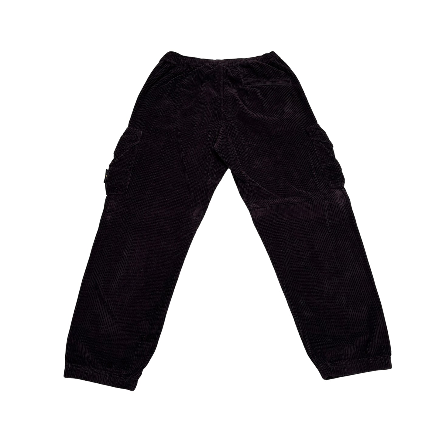 Stone Island Navy Blue Corduroy Cargo Trousers