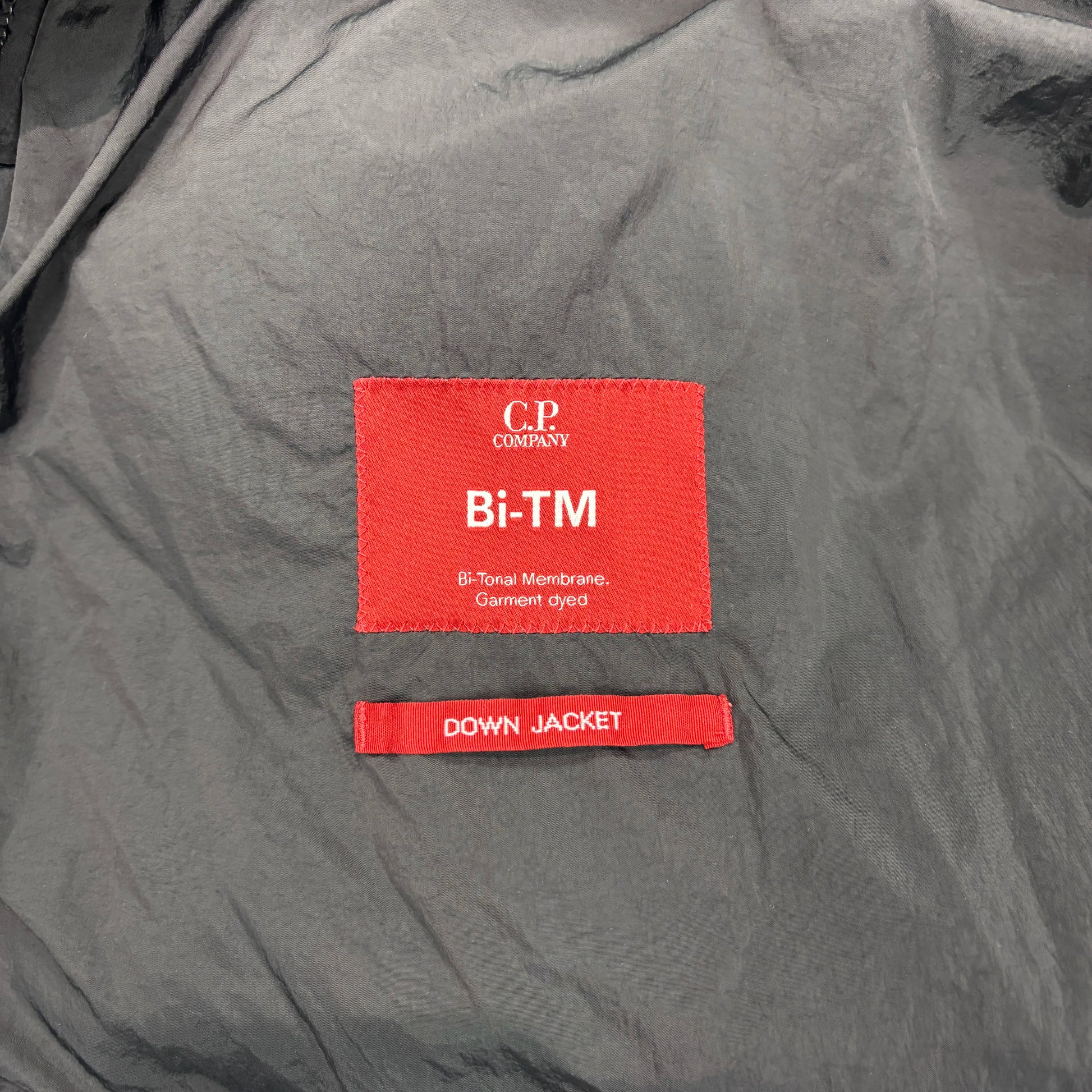 C.p. Company Green Single Goggle BI-TM with Hidden Hood Puffer Jacket