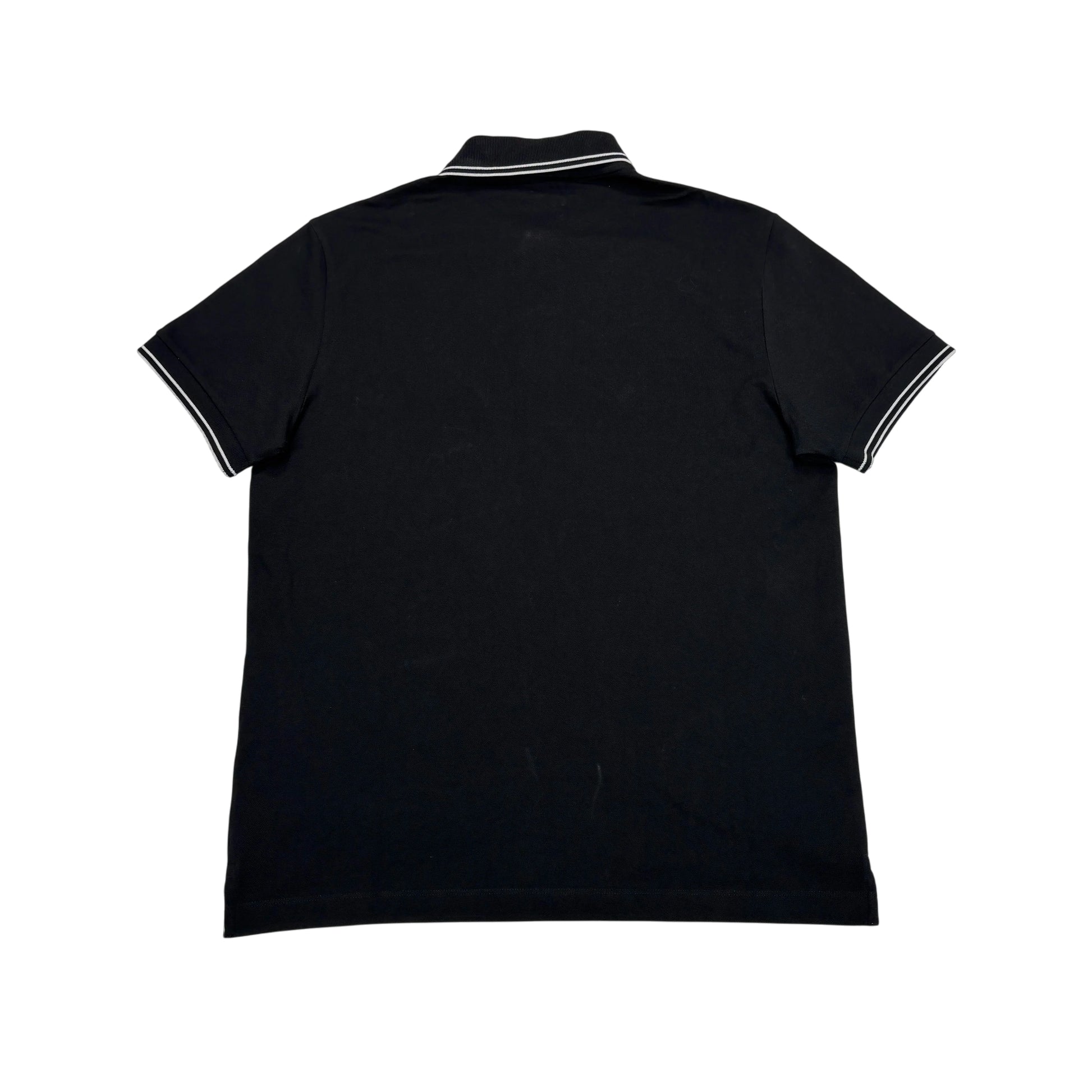 Stone Island Black Patch Logo Polo Shirt