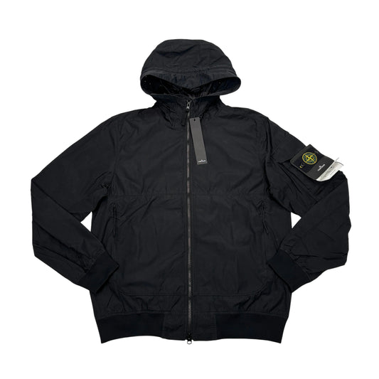 Stone Island Black Naslan Light Watro Hooded Jacket