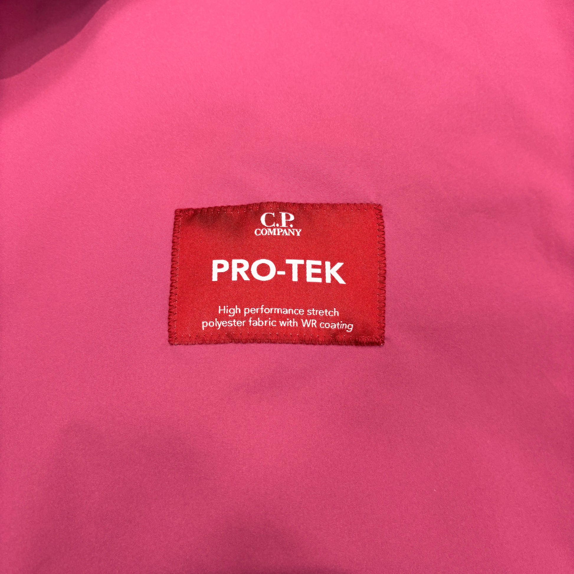 C.p. Company Pink Pro-Tek Single Goggle Hooded Jacket