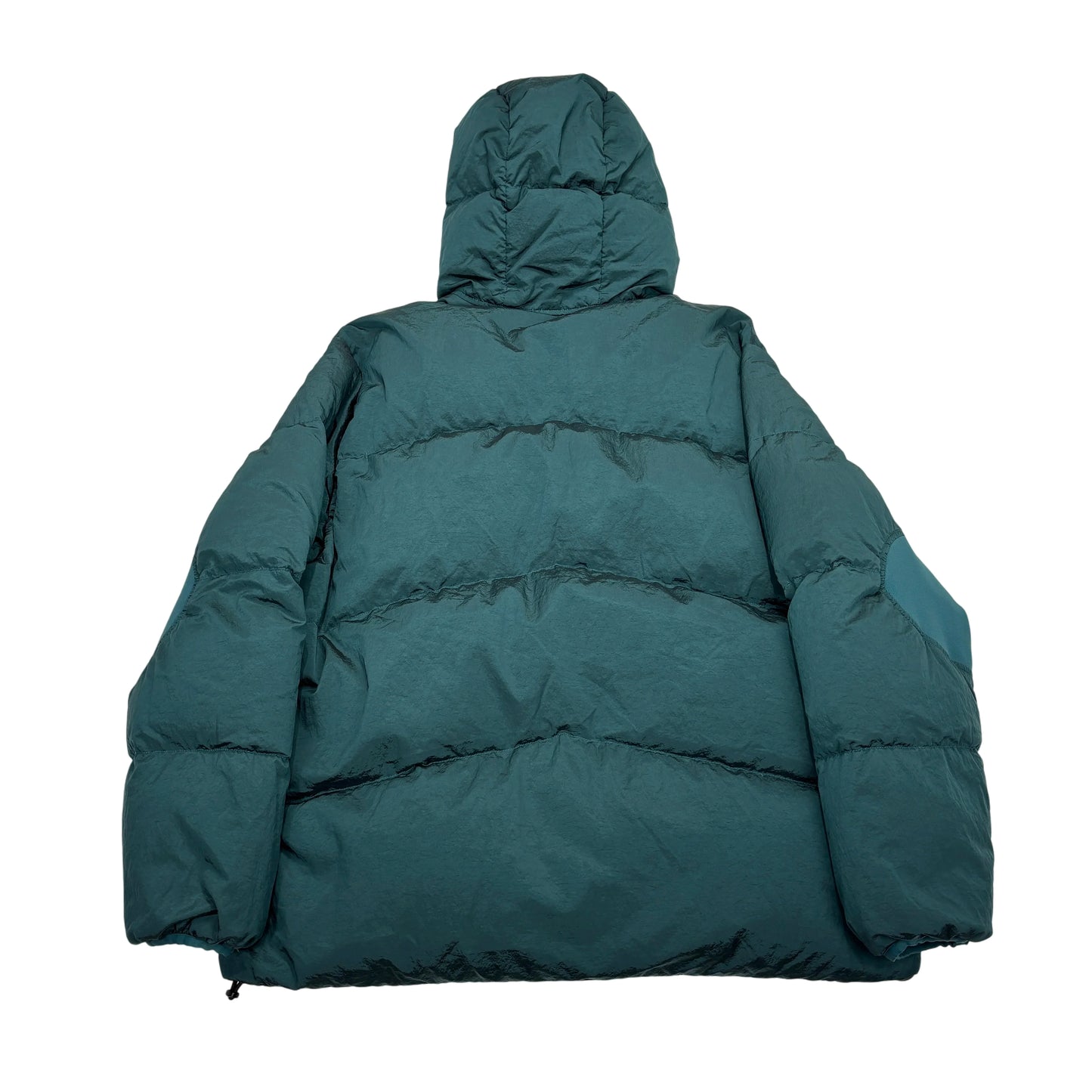 Stone Island Green Center Patch Reversible with Arm Spell Out Embroidery Puffer Jacket