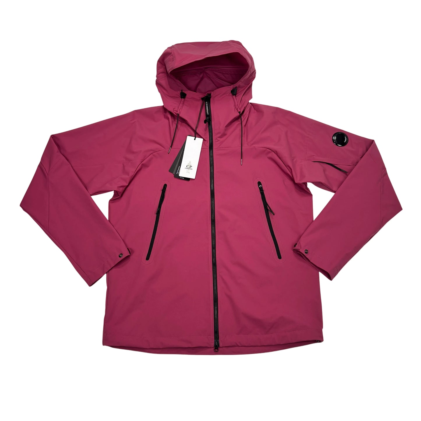 C.p. Company Pink Pro-Tek Single Goggle Hooded Jacket