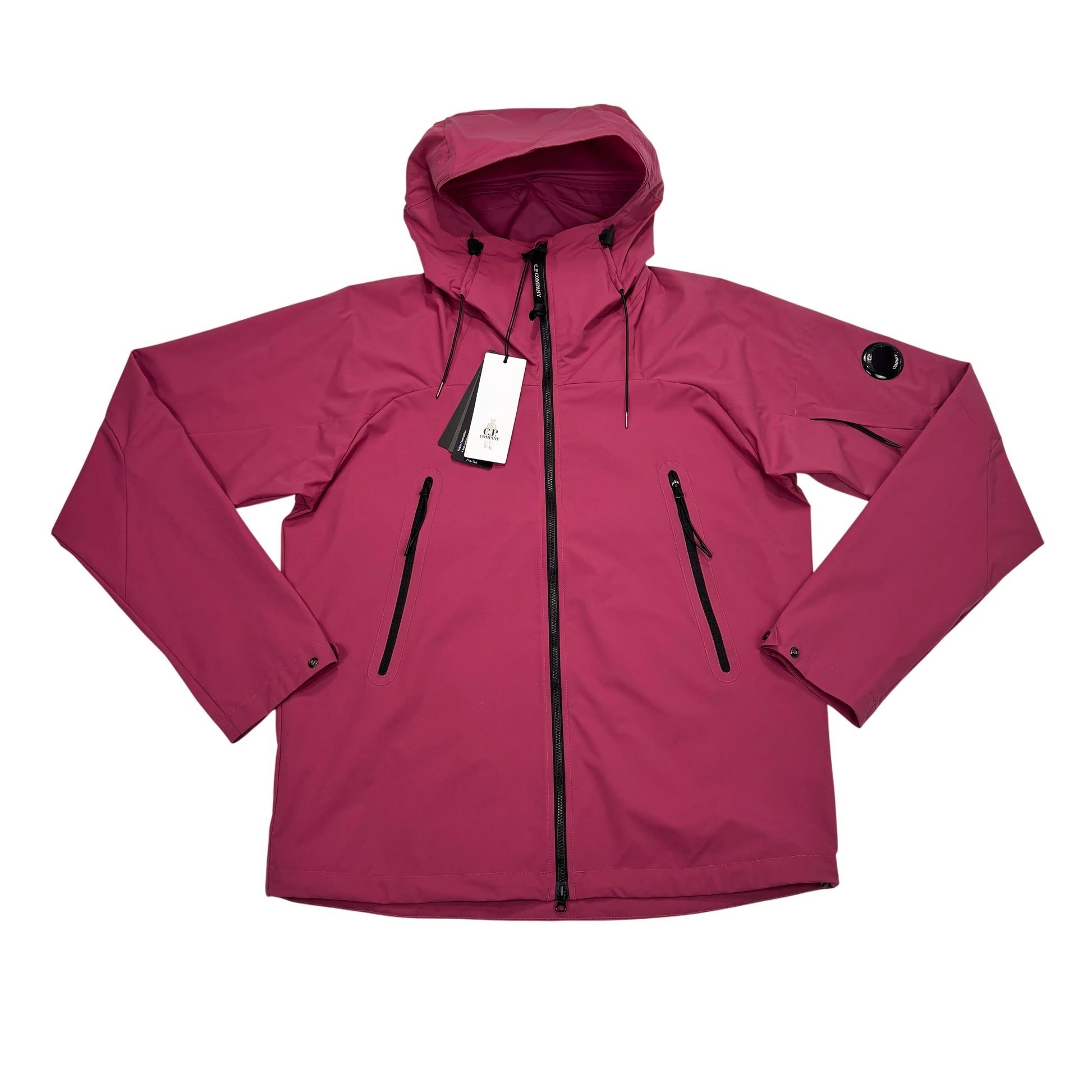 C.p. Company Pink Pro-Tek Single Goggle Hooded Jacket