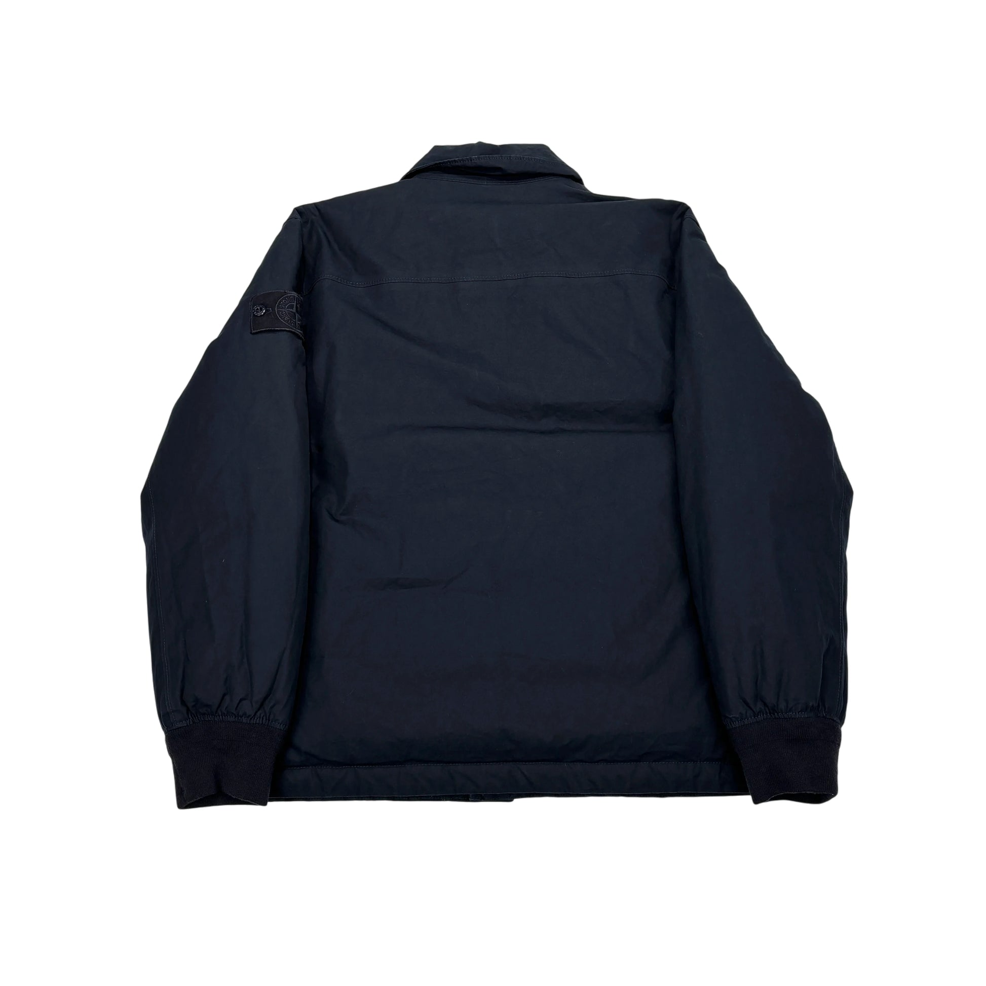 Stone Island Navy Blue O-Ventile Down Ghost Piece Puffer Jacket