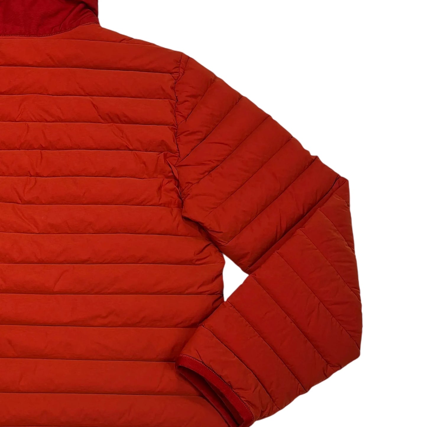 Stone Island Orange Loom Woven Down Chambers Stretch Nylon-TC Puffer Jacket