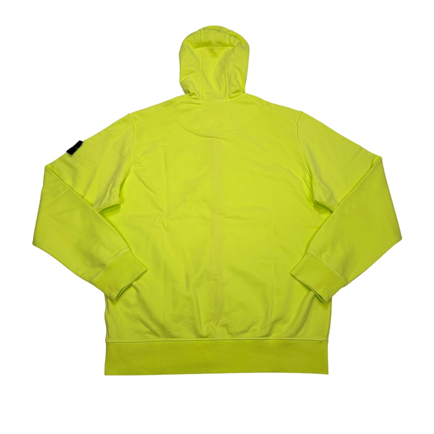 Stone Island Yellow Compass-Patch Zip-up Hoodie