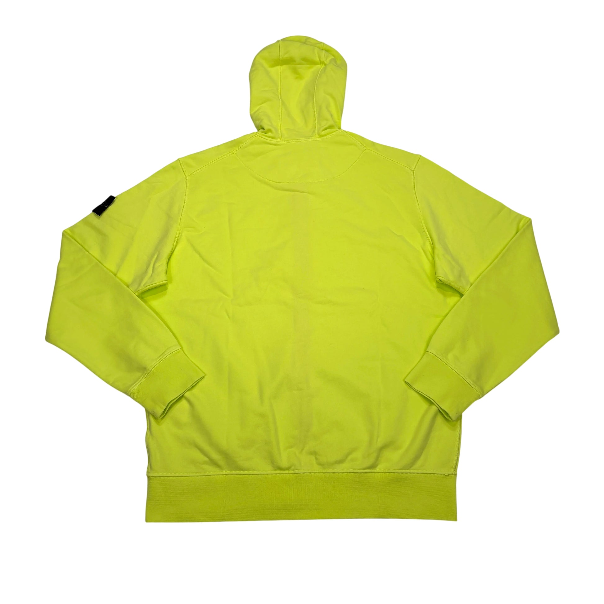Stone Island Yellow Compass-Patch Zip-up Hoodie