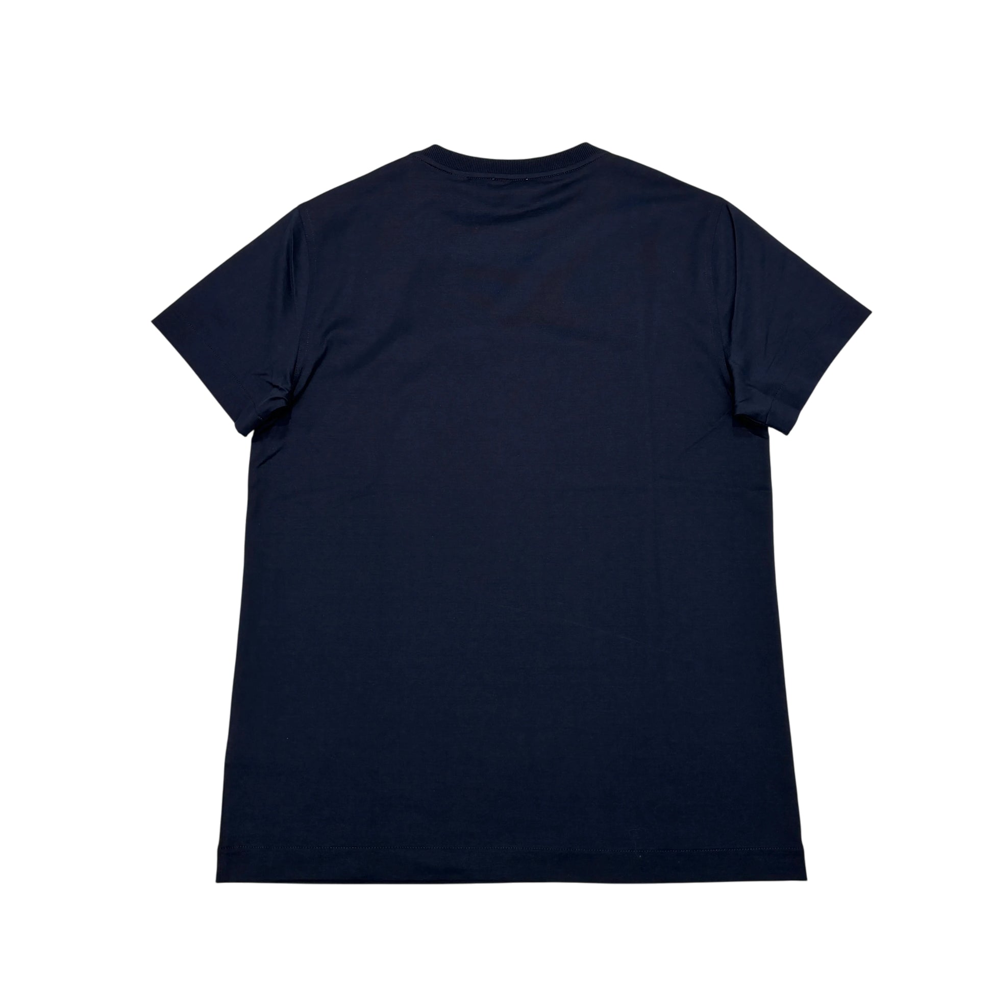 Burberry Navy Embroidered Logo T-shirt
