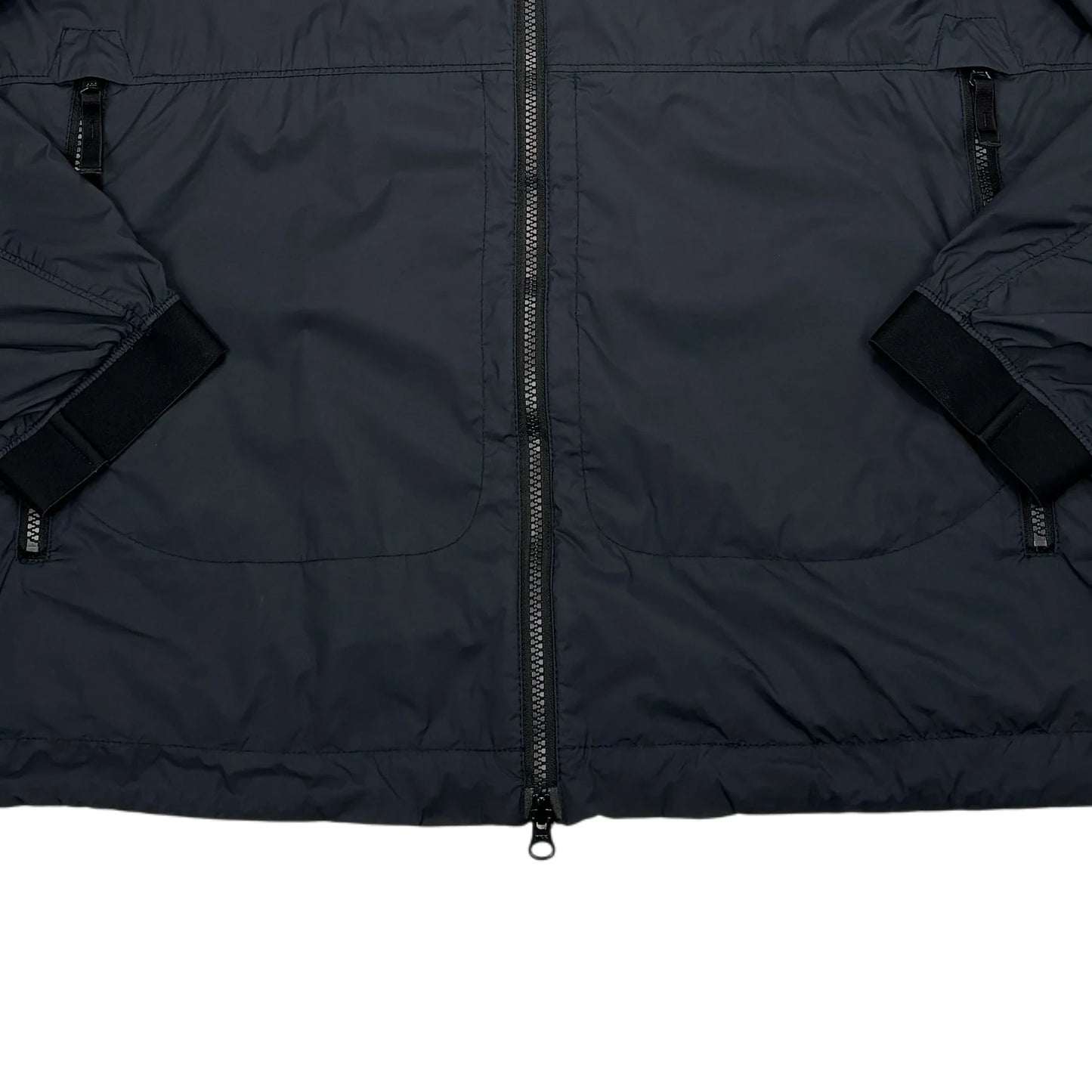 Stone Island Navy Blue Skin Touch Nylon-TC with Prismatic Hood Detail Jacket