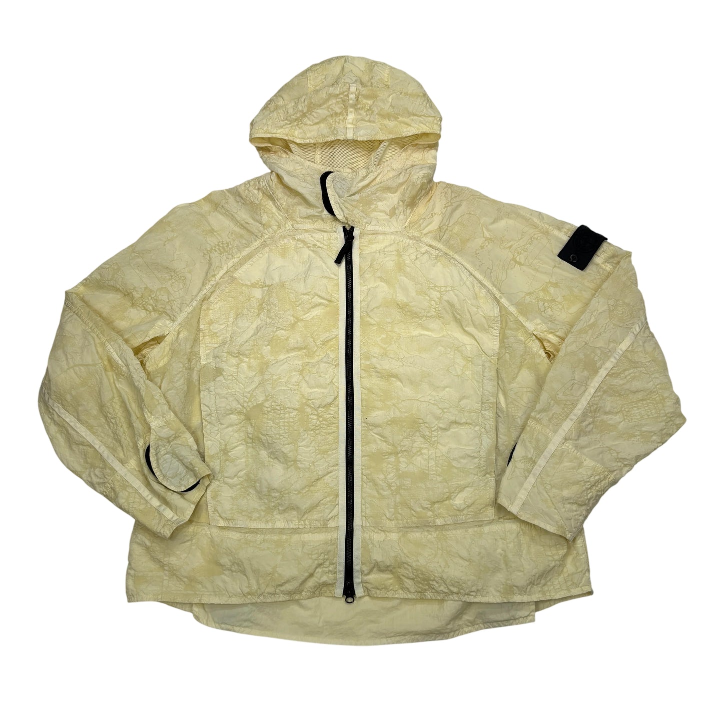 Stone Island Mint Green Shadow Project Nylon Metal in Econyl Regenerated Nylon with Waffle Print Effect Hooded Jacket