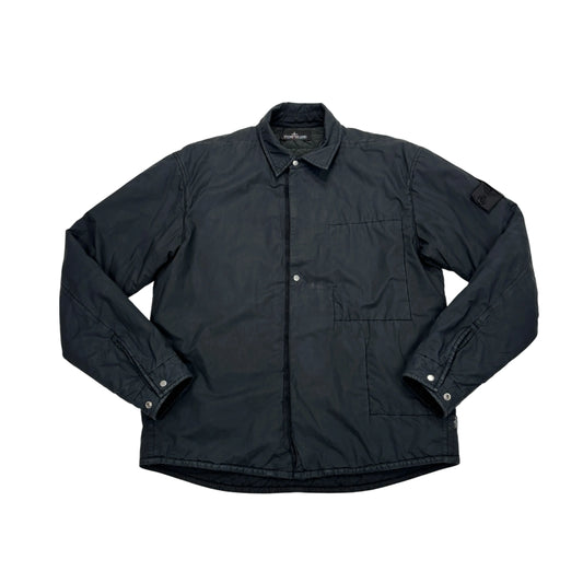 Stone Island Black Shadow Project Padded Button Up Overshirt jacket