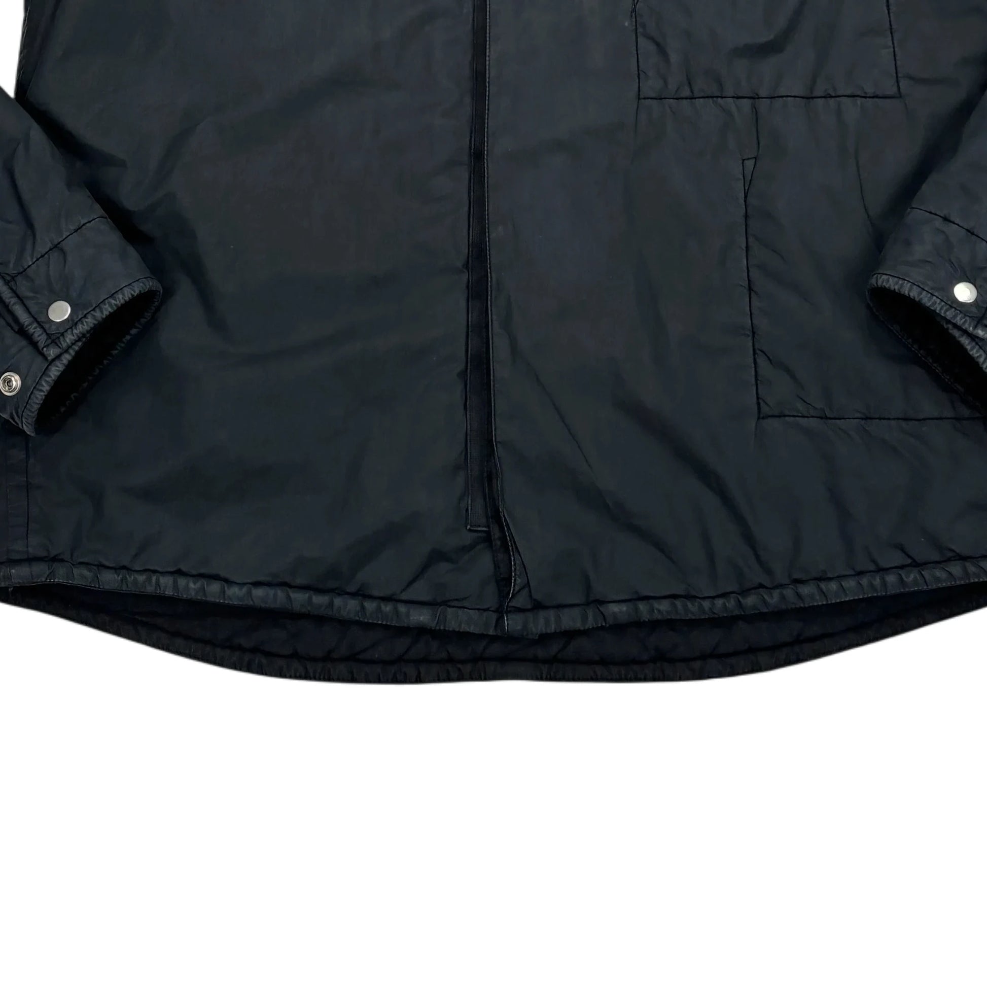 Stone Island Black Shadow Project Padded Button Up Overshirt jacket