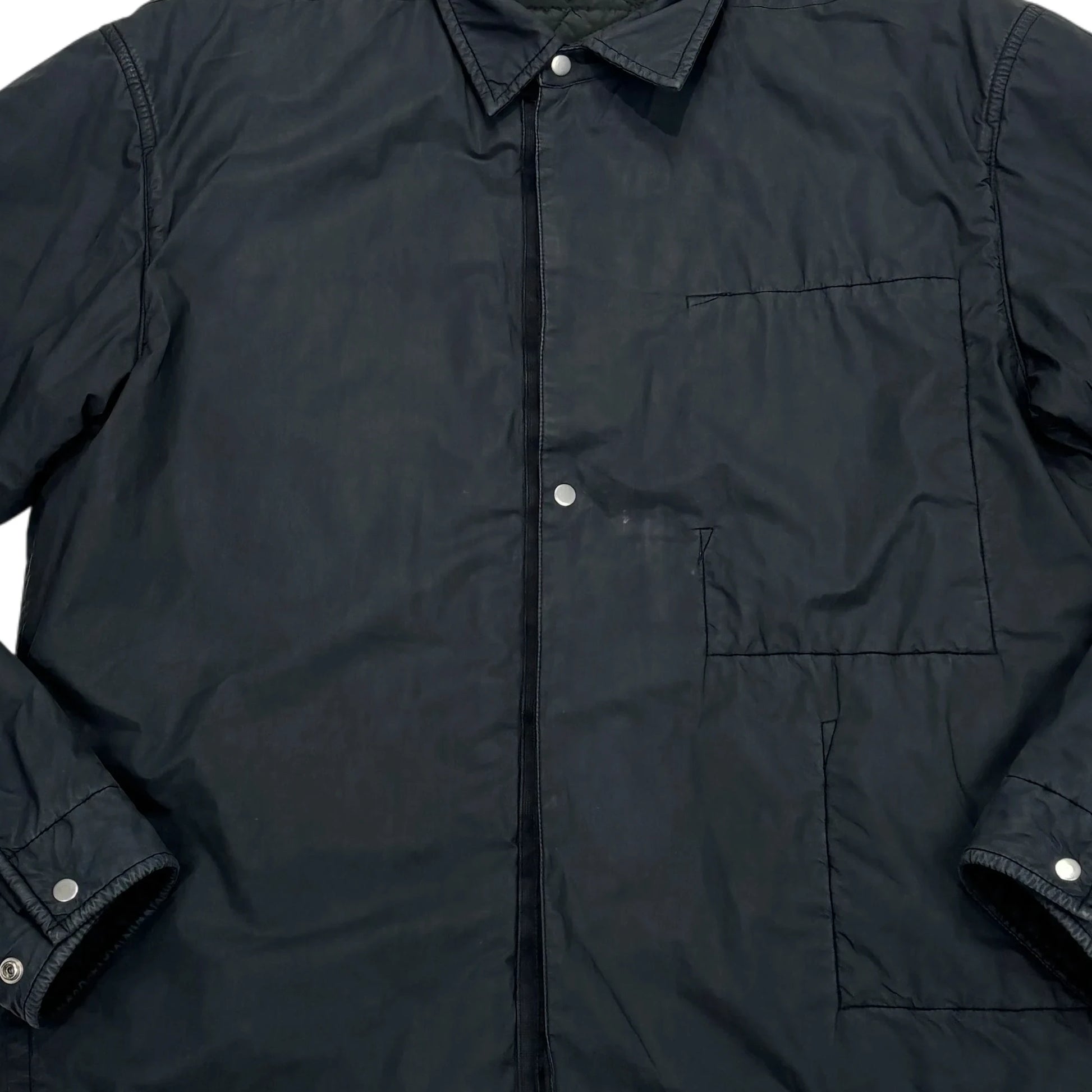 Stone Island Black Shadow Project Padded Button Up Overshirt jacket