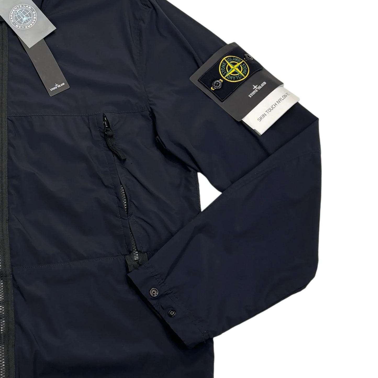 Stone Island Black Skin Touch Nylon-TCHooded Jacket