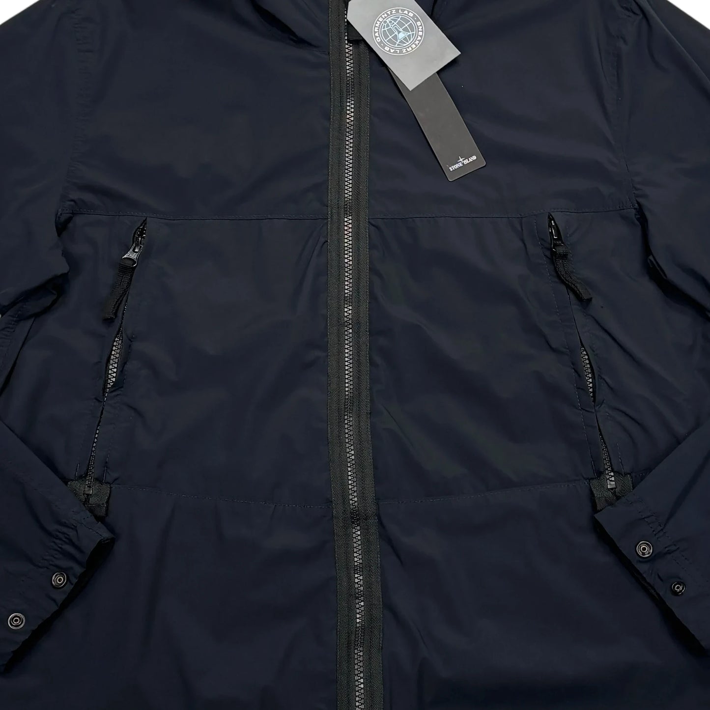 Stone Island Black Skin Touch Nylon-TCHooded Jacket