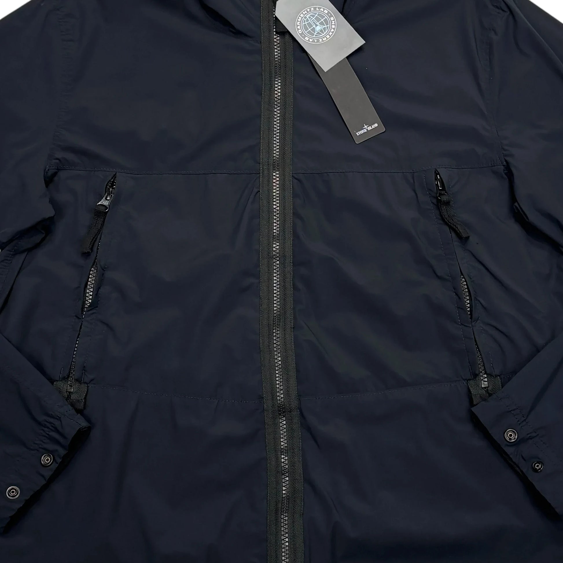 Stone Island Black Skin Touch Nylon-TCHooded Jacket