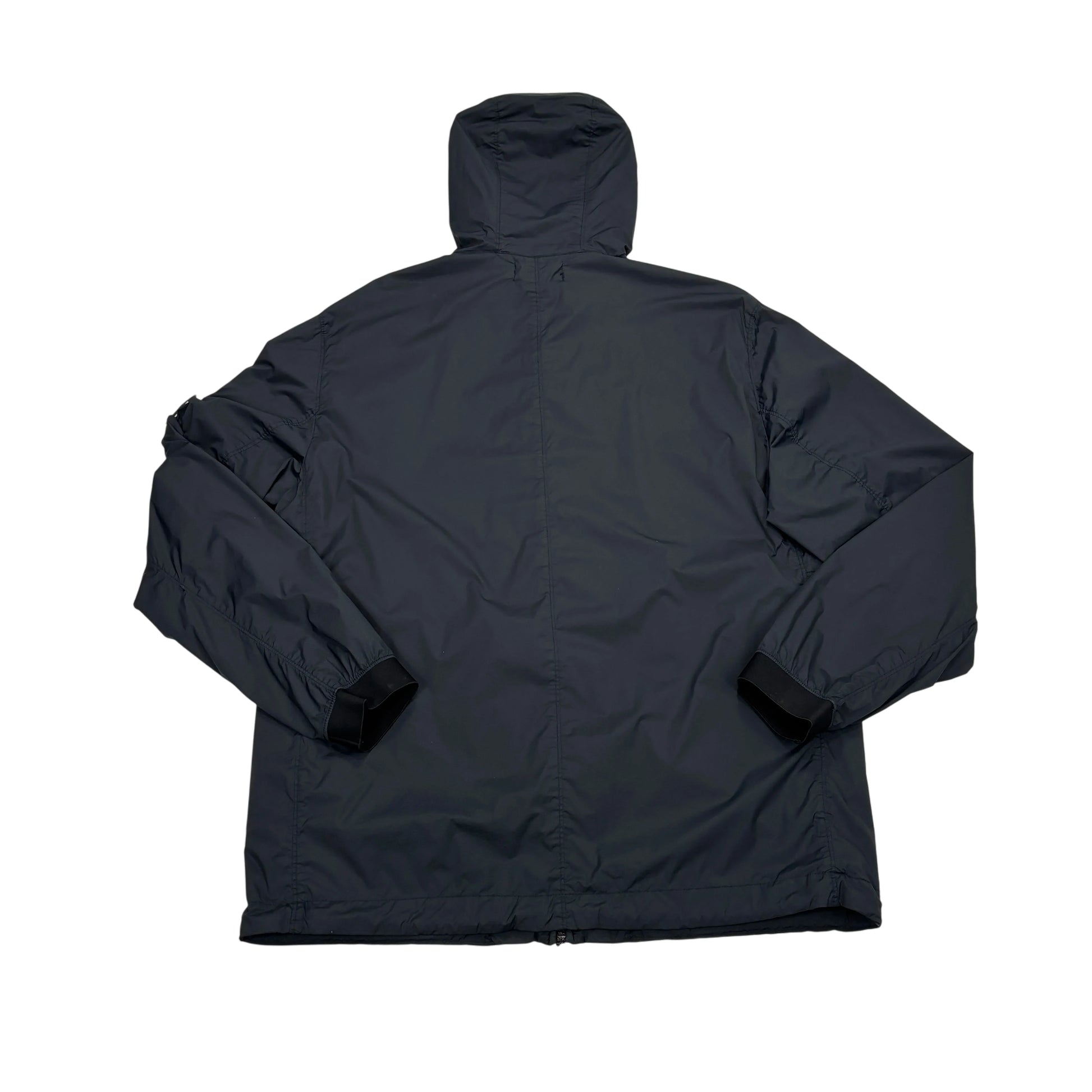 Stone Island Navy Blue Skin Touch Nylon-TC with Prismatic Hood Detail Jacket