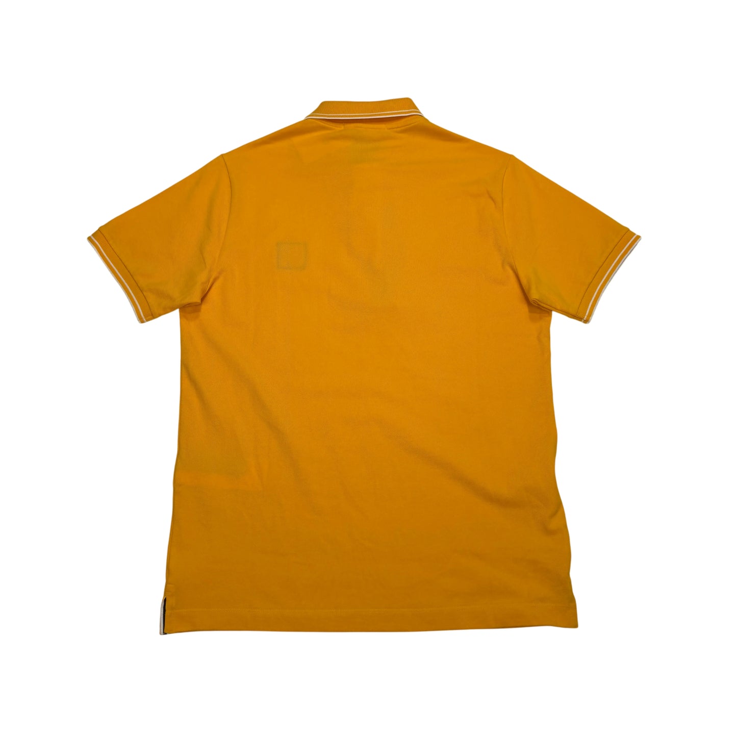 Stone Island Orange Patch Logo Polo Shirt