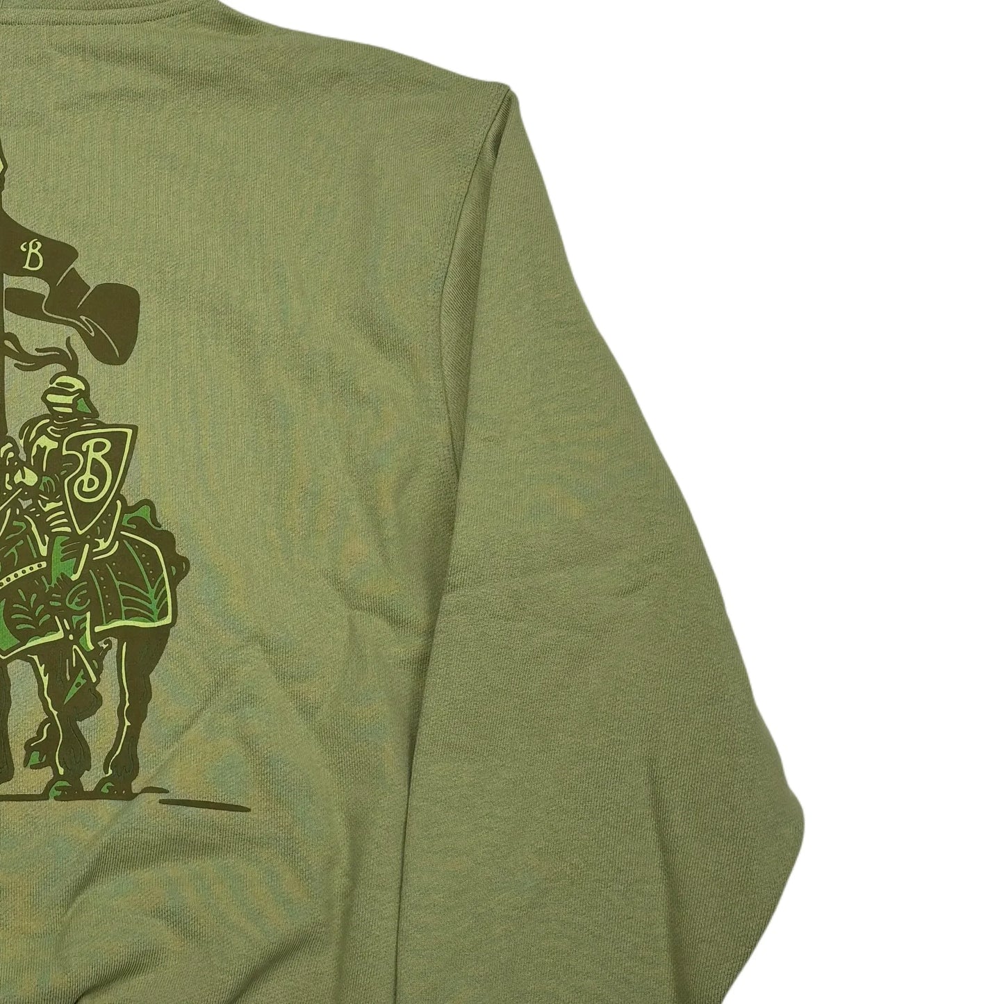 Burberry Green Embroidered Logo Hoodie