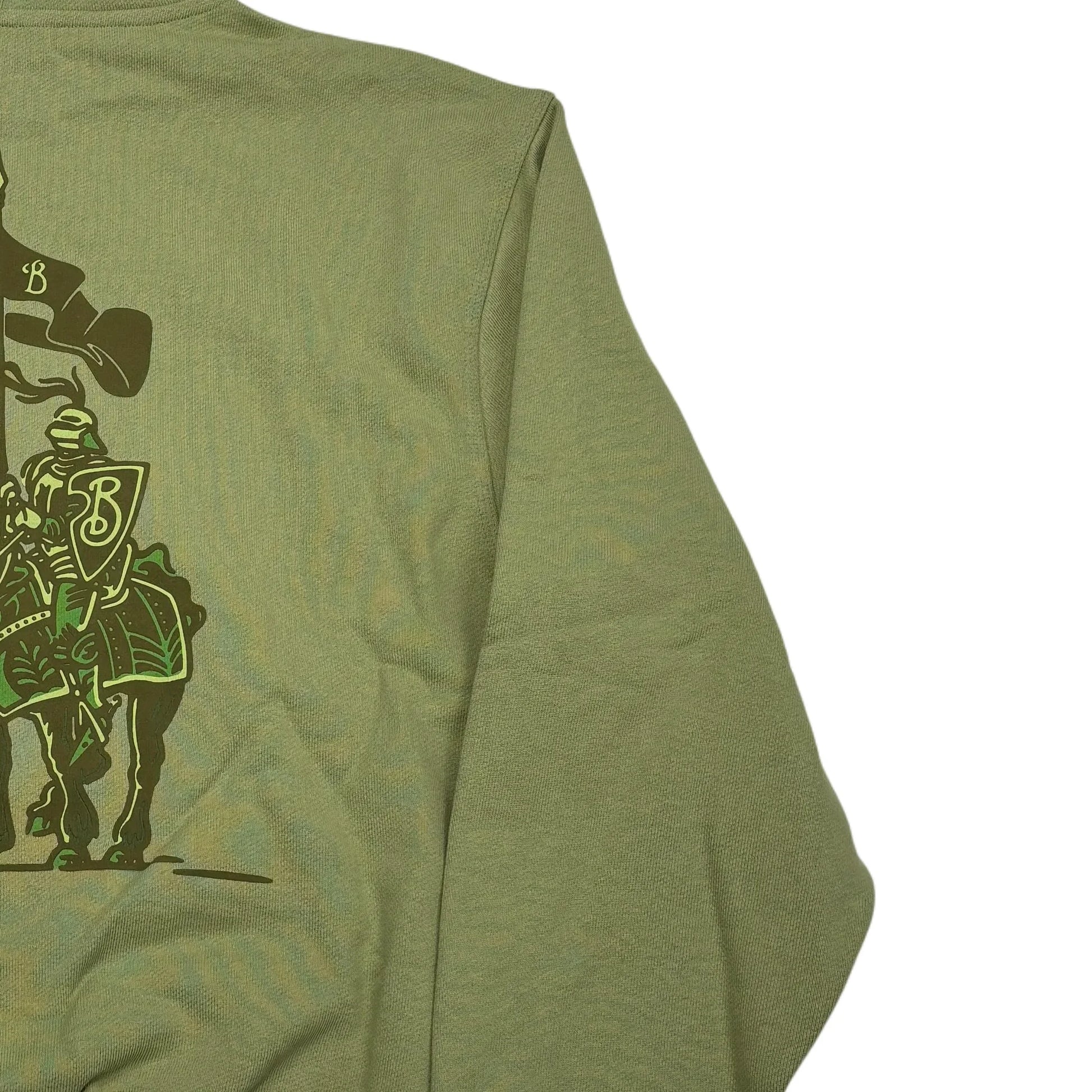 Burberry Green Embroidered Logo Hoodie