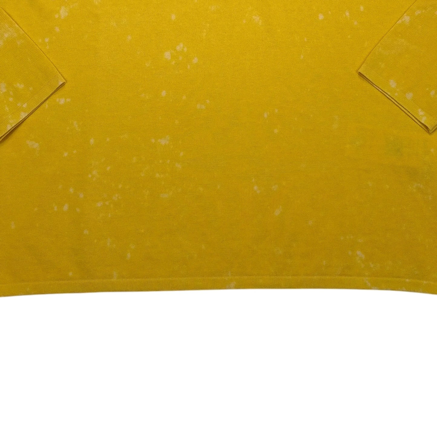 Stone Island Yellow Acid Wash Crewneck Jumper