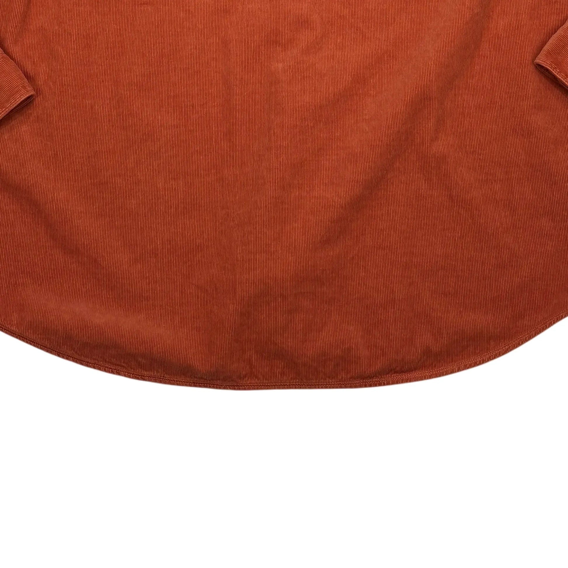 Stone Island Orange Embroidered Spell Out Logo Long Sleeve Shirt