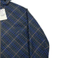 Burberry Blue Checked Hooded Windbreaker Jacket