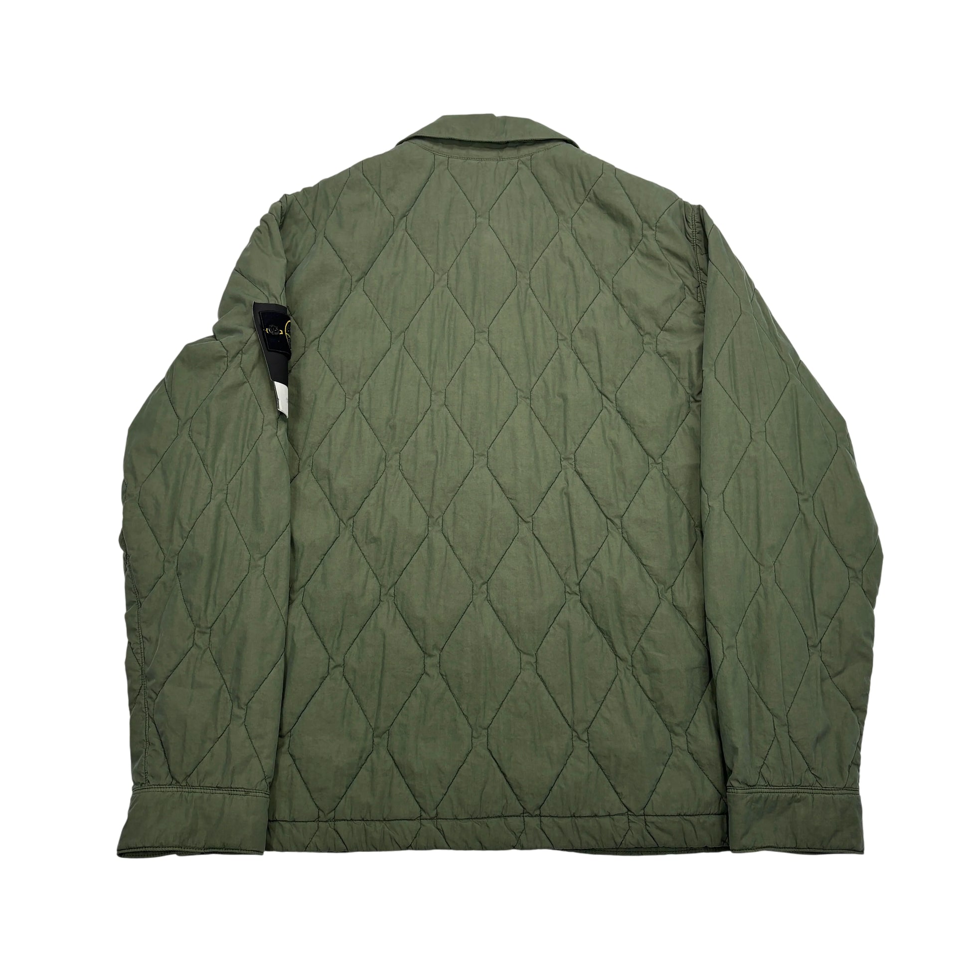 Stone Island Green 50 Fili Quilted-TC Jacket