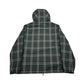 Burberry Black and Green Checked Reversible Hooded Jacket