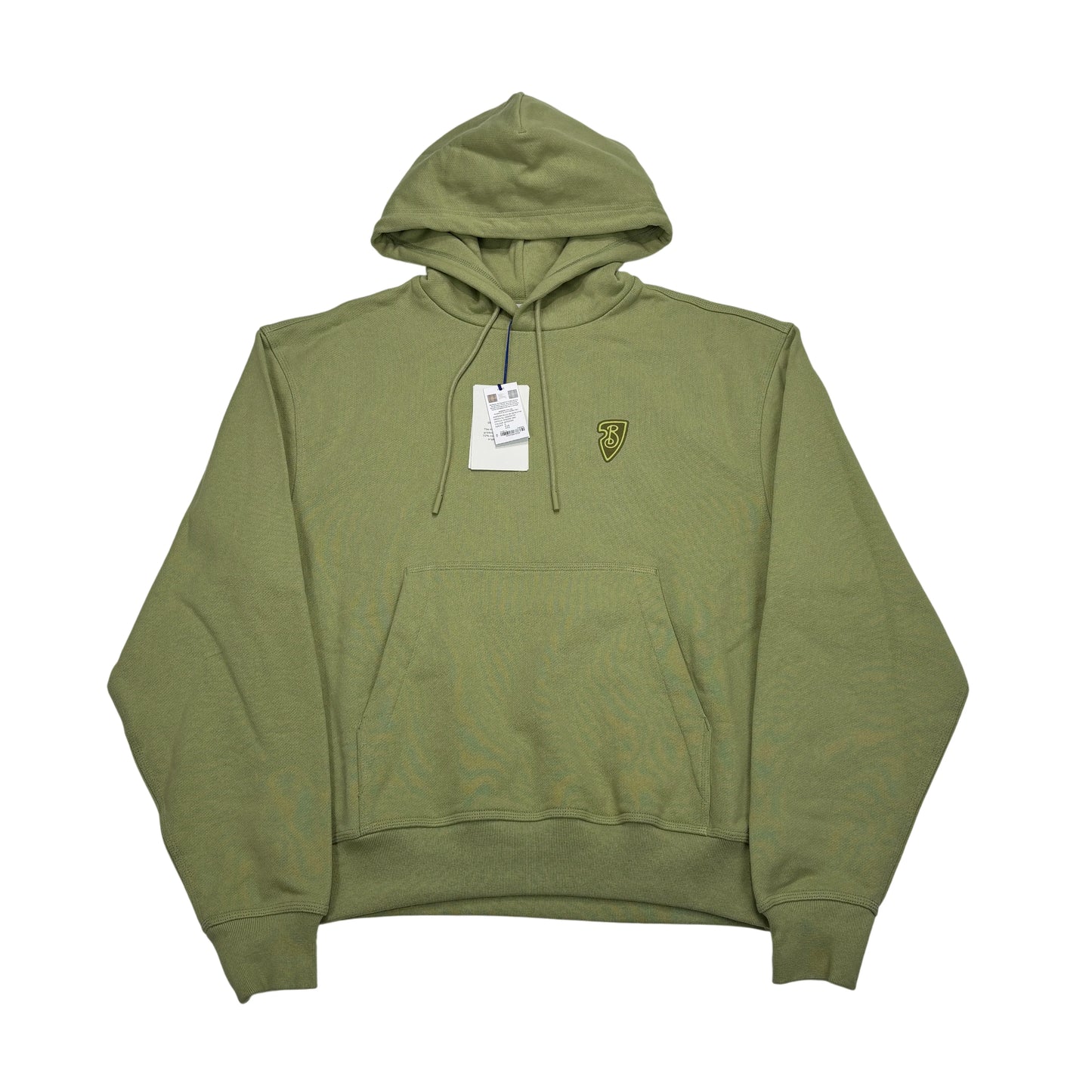 Burberry Green Embroidered Logo Hoodie