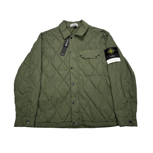 Stone Island Green 50 Fili Quilted-TC Jacket