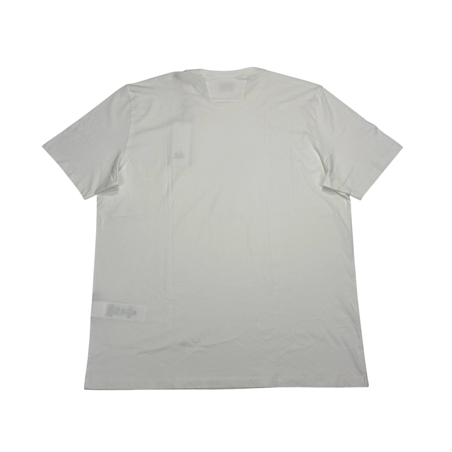 CP Company White Printed Spell Out Logo Design T-shirt