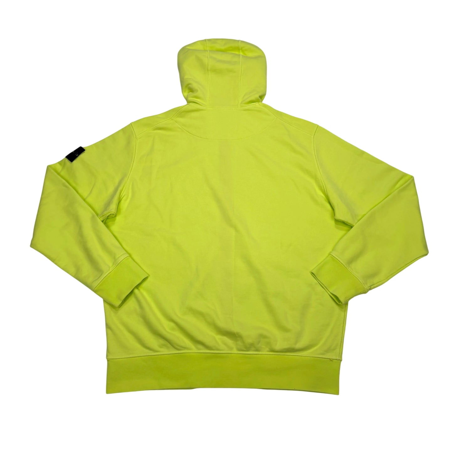 Stone Island Yellow Compass Patch Zip-up Hoodie