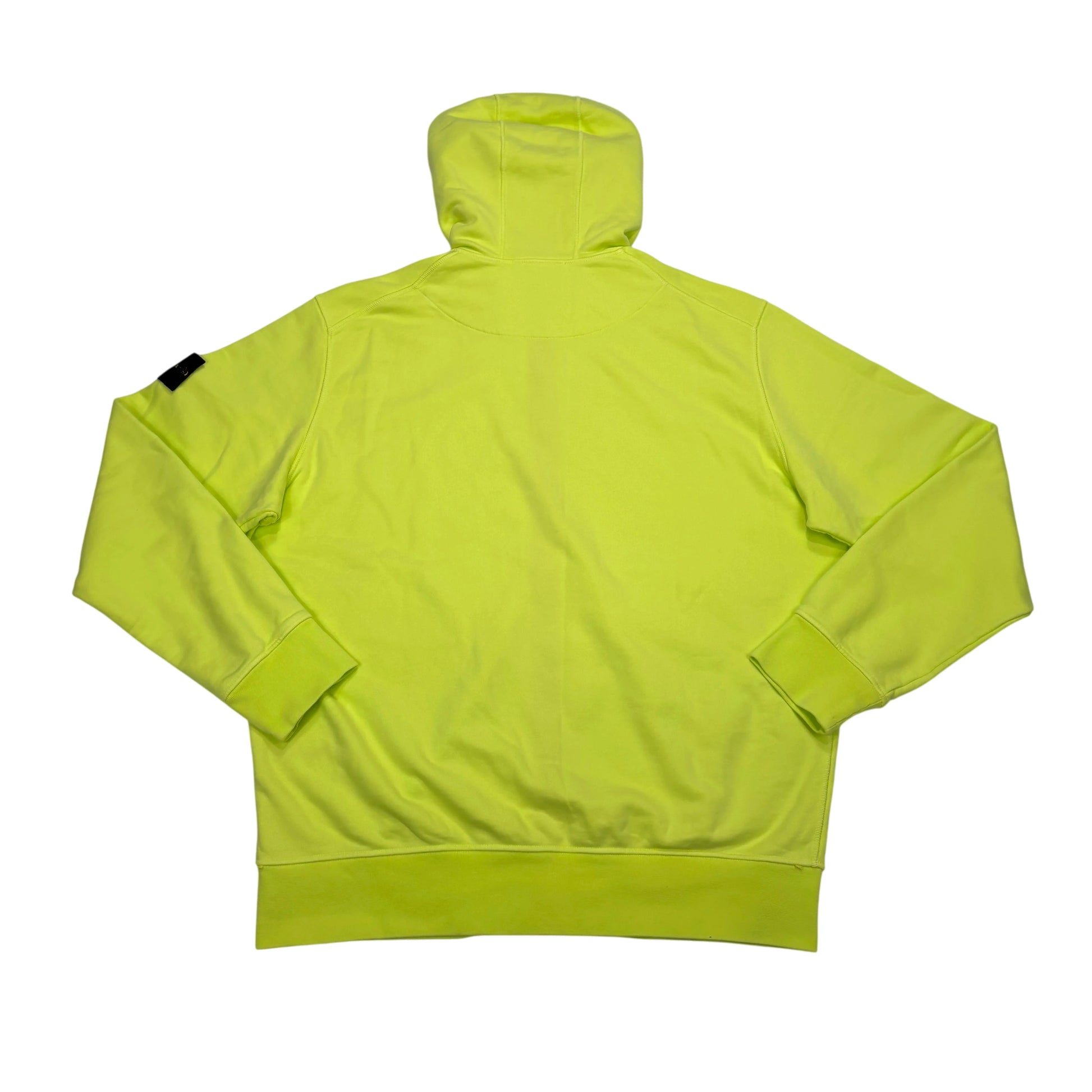 Stone Island Yellow Compass Patch Zip-up Hoodie