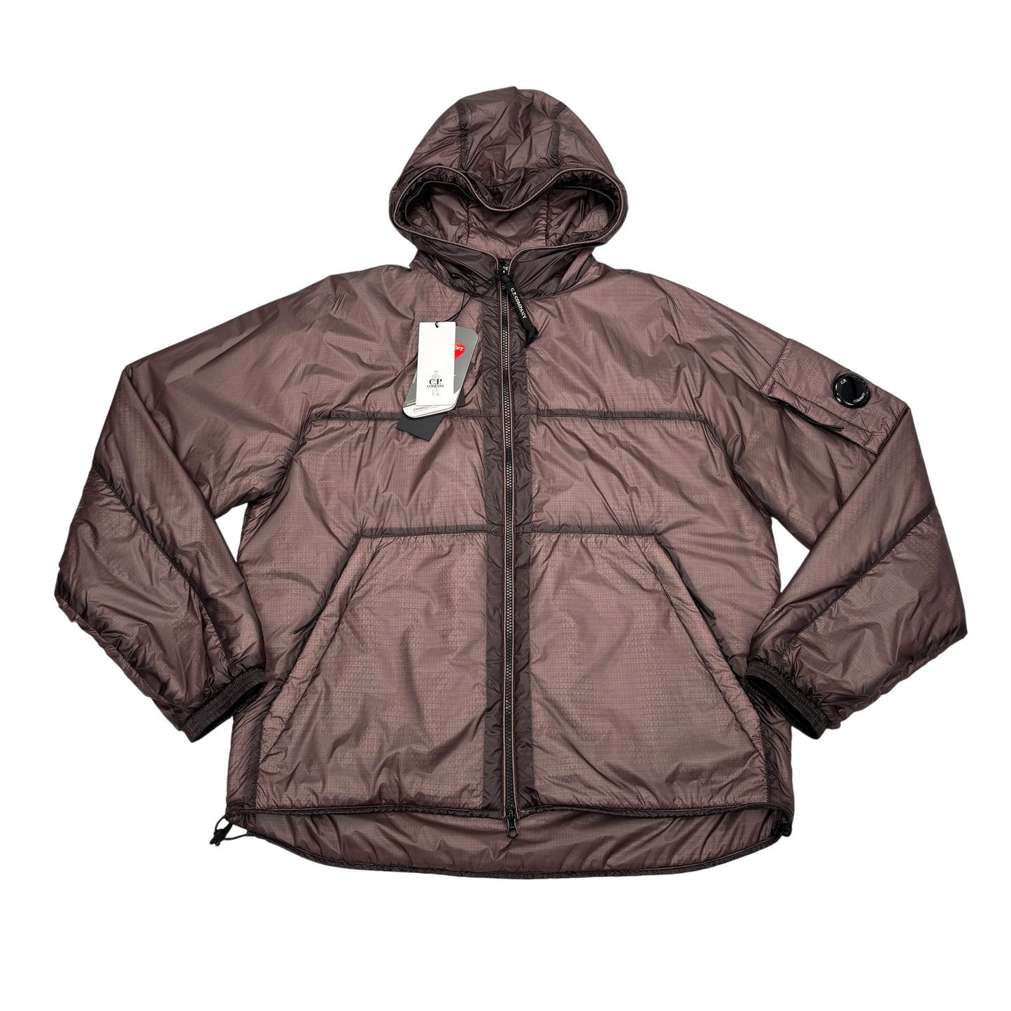 Cp Company Brown Hooded Jacket