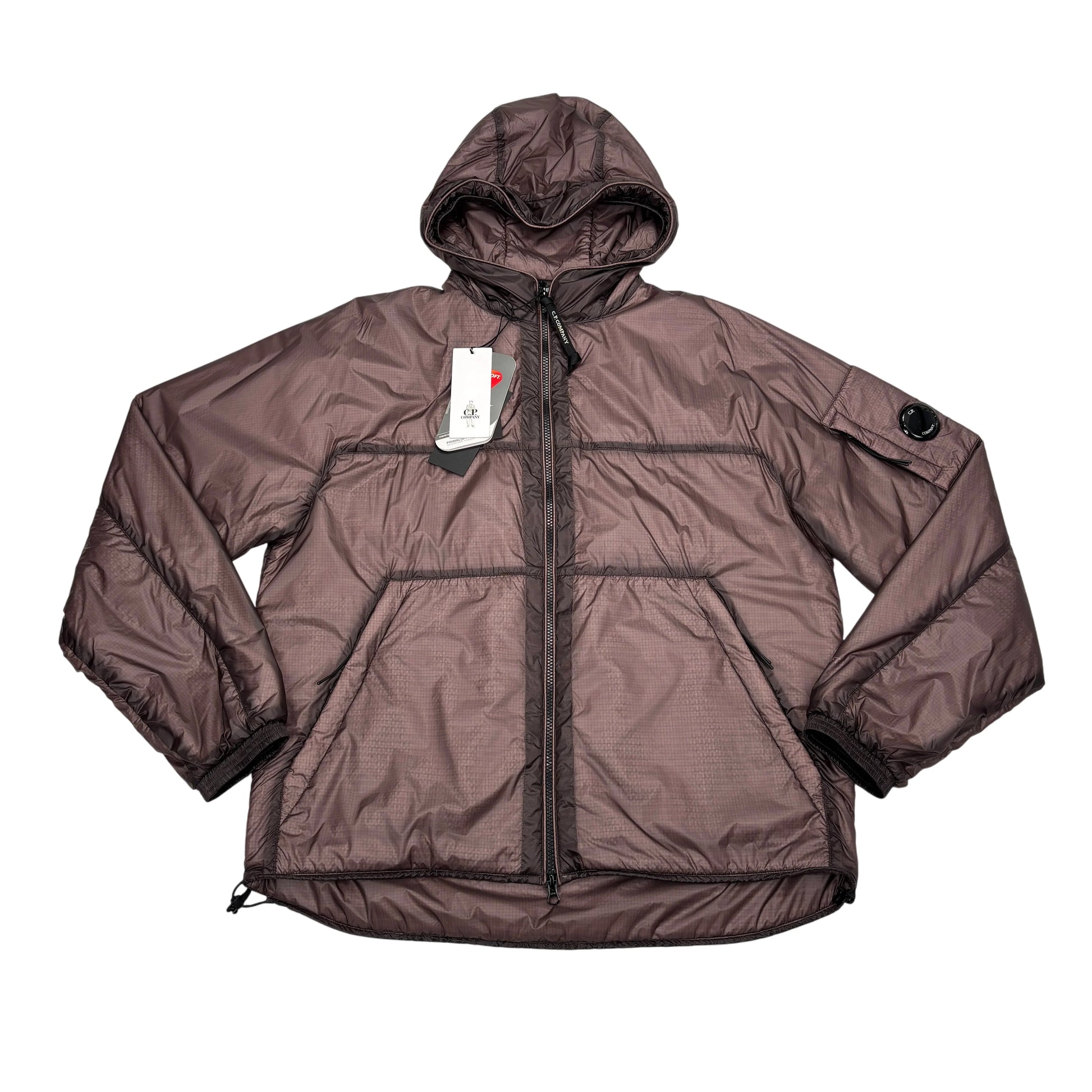 Cp Company Brown Hooded Jacket