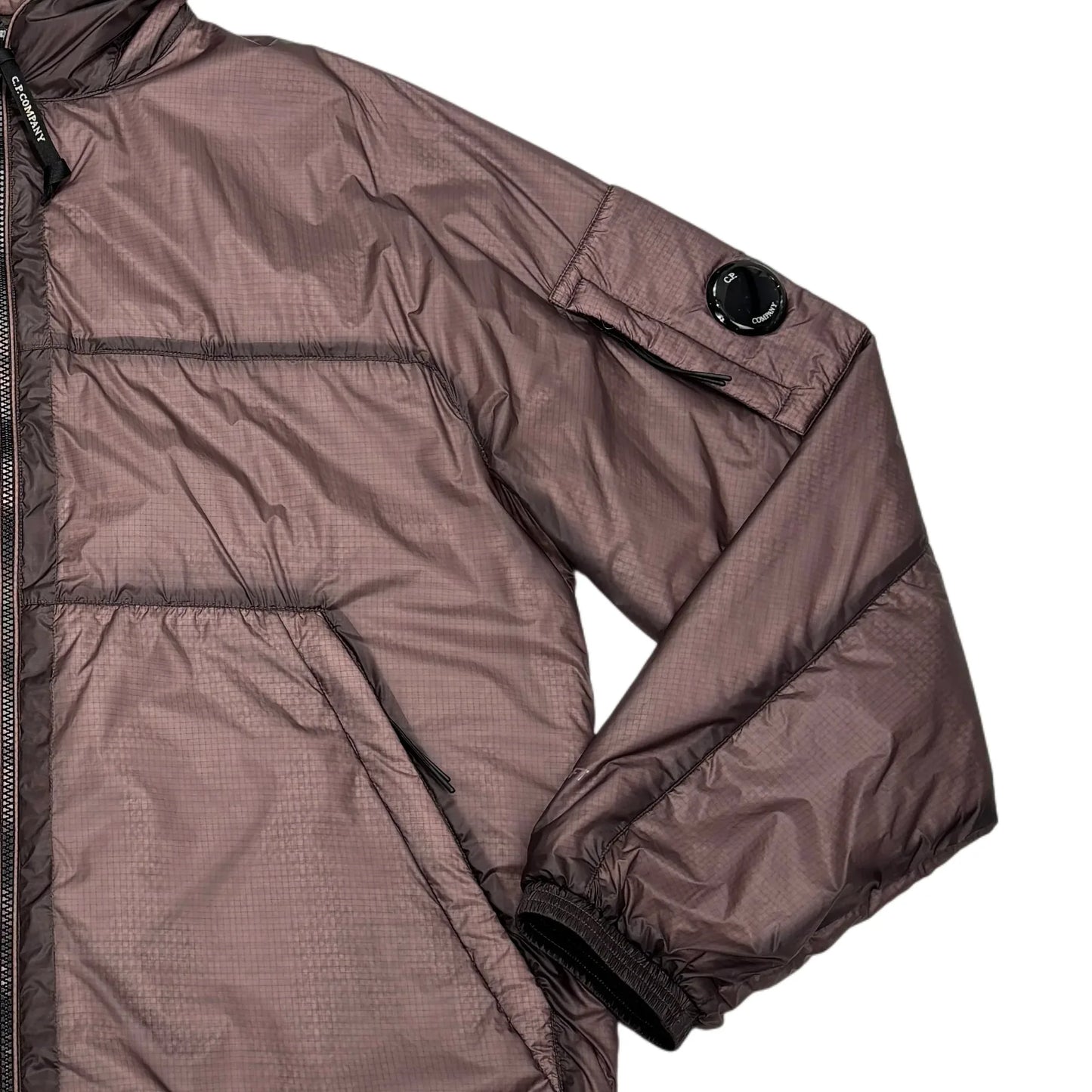 Cp Company Brown Hooded Jacket